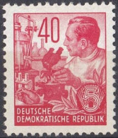 Allemagne RDA - DDR MH Impression Lithographique Du Plan Quinquennal De 1953 (H38) - Neufs