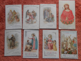 6 Image Pieuse Religieuse Holy Card Chocolat Aiguebelle + 2 Souvenir Monastère - Imágenes Religiosas