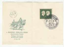 Behring - Ehrlich FD Card 1954 240510 - Storia Postale