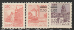 YOUGOSLAVIE- N°1729/31 ** (1980) Série Courante - Unused Stamps