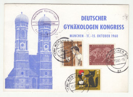 Deutscher Gynäkologen Kongress Postal Card Posted 1960 240510 - Brieven En Documenten