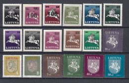 LITHUANIA 1991-1995 State Coat Of Arms MNH(**)#Lt1159 - Litouwen