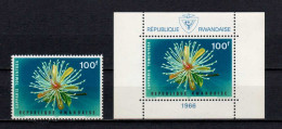 Belgian Congo Belge - Rwanda 1966 N° 157A + BL6 MNH Complete Set Flowers - Fleurs - Bloemen C18.00Eu - Neufs