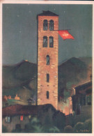 Suisse, Carte Fête Nationale 1938 Non Circulé, Beflaggter Kichturm Par L. Taddei (232) - Storia Postale