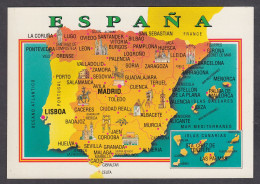 108777/ ESPAÑA, Mapa - Autres & Non Classés