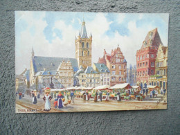 CPA  Trier Market Place Oilette  Charles F.Flower - Trier