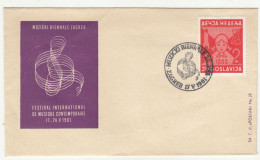 Yugoslavia 1961 Festival International De Musique Contemporaire Zagreb Special Cover  240510 - Muziek