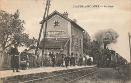 54 JEANDELAINCOURT #FG57335 LA GARE TRAIN LOCOMOTIVE - Autres & Non Classés