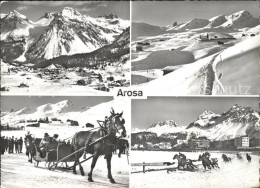 11849297 Arosa GR Pferdekutsche Pferderennen Teilansichten Arosa - Sonstige & Ohne Zuordnung