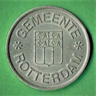 JETON / GEMEENTE / ROTTERDAM Sur Les 2 Faces / 22.5 Mm / NICKEL ? - Andere & Zonder Classificatie