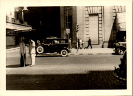 Photographie Photo Vintage Snapshot Amateur Automobile Voiture Auto Policier - Automobile