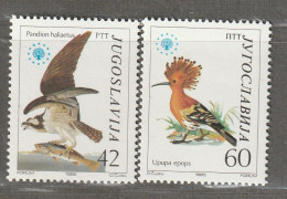 YOUGOSLAVIE- N°1878/9 ** (1982) Oiseaux - Ungebraucht