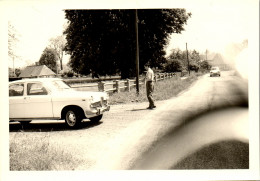 Photographie Photo Vintage Snapshot Amateur Automobile Voiture Auto - Automobili