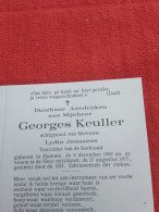 Doodsprentje Georges Keuller / Hamme 8/12/1909 - 27/8/1977 ( Lydia Janssens ) - Godsdienst & Esoterisme