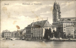 11848746 Zuerich ZH Grossmuenster Wasserkirche Zuerich - Autres & Non Classés