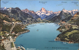 11848737 Brunnen Vierwaldstaettersee SZ Panoramakarte Treib Ross Stock Bristenst - Autres & Non Classés
