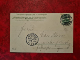 CARTE FRANKFURT 1903 POUR PLANTIERES QUEULEU ESCHENHEIMER TURM - Altri & Non Classificati