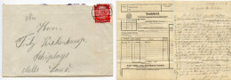 Germany 1936 Cover & Frachtbrief / Letter; Weilburg To Schiplage; 12pf. Hindenburg - Covers & Documents