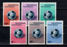 Belgian Congo Belge - Rwanda 1966 N° 173/178 MNH Complete Set Worldcup Soccer England C7.00Eu - Ongebruikt