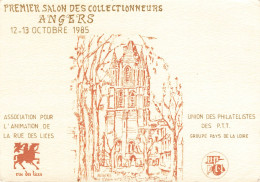 ANGERS - PREMIER SALON DES COLLECTIONNEURS - OCTOBRE 1985 - Angers