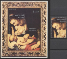 Paraguay 1988, Art, Rubens, 1val + BF - Rubens