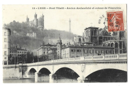 69 Lyon -  Pont Tilsitt - Ancien Archeveche Et Coteau De Fourviere - Otros & Sin Clasificación