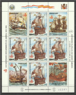 Paraguay 1987, 500th Discovery Of America, Ships, Sheetlet - Bateaux
