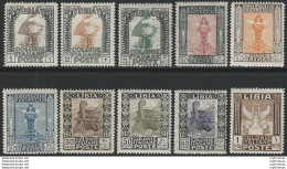 1924-29 Libia Pittorica 10v. MNH Sassone N. 44/53 - Altri & Non Classificati