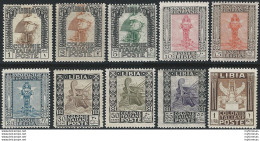 1924-29 Libia Pittorica 10v. Mc. MNH Sassone N. 44/53 - Andere & Zonder Classificatie