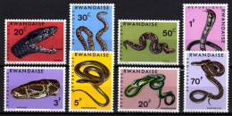 Belgian Congo Belge - Rwanda 1967 N° 191/198 MNH Complete Set Snakes - Serpents - Slangen C7.00Eu - Ongebruikt