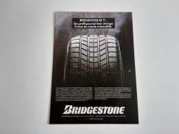 Publicité De Presse Automobile Pneu Bridgestone RE 71 - Andere & Zonder Classificatie