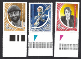 Italia 2019; Lucio Dalla, Pino Daniele, Giorgio Gaber: Cantautori E Musicisti Italiani. - 2011-20: Mint/hinged