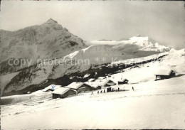 11837336 Obertschappina GR Heinzenberg Blick Piz Beverin Bruschghorn Skifahren O - Sonstige & Ohne Zuordnung