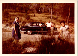 Photographie Photo Vintage Snapshot Amateur Automobile Voiture Auto Famille - Auto's