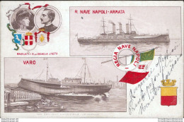 Ar620 Cartolina Un Saluto Da Castellammare Di Stabia R.nave Napoli - Napoli (Napels)