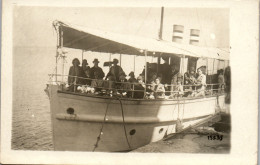 CP Carte Photo D'époque Photographie Vintage Bateau Vapeur - Barche