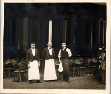 CP Carte Photo D'époque Photographie Vintage Café Serveur Tablier Paris ?  - Sin Clasificación