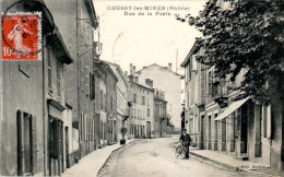 Chessy-les-Mines Canton Le Bois-d'Oingt Rue De La Poste Rhône 69380 Cpa Voyagée En 1913 En TB.Etat - Other & Unclassified