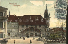 11834967 Fribourg FR Hotel De Ville Stempel Auf AK Fribourg - Other & Unclassified