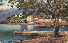 11834876 Ascona TI Uferpartie Am See Zensur Stempel Ascona - Otros & Sin Clasificación