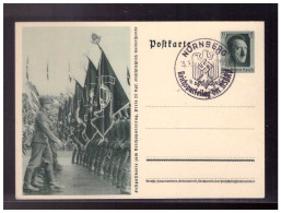 DT- Reich (024206) Ganzsache P264/ 02 Vorbeimarsch Des Arbeitsd, Blanco SST Nürnberg Reichsparteitag Der NSDAP 15.9.1937 - Postcards