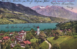 SACHSELN, OBWALDEN, ARCHITECTURE, CHURCH, TOWER, LAKE, MOUNTAIN, SWITZERLAND, POSTCARD - Sachseln