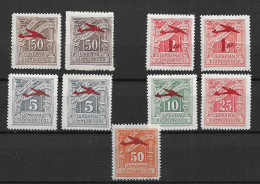 GREECE 1938-42 Airmail MH - Ongebruikt