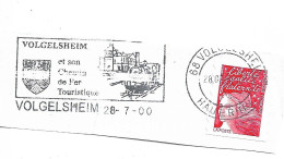 FRANCE. POSTMARK. VOLGELSHEIM. 2000 - 1961-....