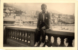 CP Carte Photo D'époque Photographie Vintage Monaco Monte Carlo Jeune Homme - Non Classés