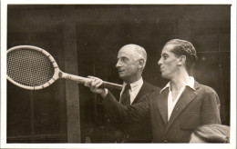 CP Carte Photo D'époque Photographie Vintage Tennis Tennisman Villars  - Sport