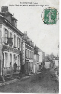 36 INDRE SAINT CHARTIER HOTEL DU BOEUF COURONNE ANIME CACHET BOITE MOBILE AU DOS 1909 DEUX SCANS - Andere & Zonder Classificatie