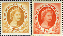 730923 MNH RODESIA Y NYASSALAND 1954 BASICA - Rhodésie & Nyasaland (1954-1963)