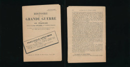 HISTOIRE DE LA GRANDE GUERRE - FASCICULE-SPECIMEN (pages 1 à 4 ; 13 à 38). - PAR UN FRANCAIS - 1914-18