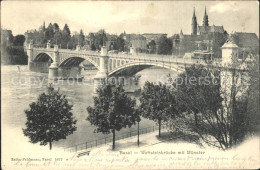 11820177 Basel BS Wettsteinbruecke Mit Muenster Rhein Basel BS - Other & Unclassified